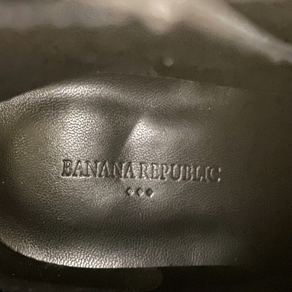 Banana Republic Womens Black Square Toe Kitten Heel Ankle Boots 788910 Size 7.5‎ - Picture 8 of 8